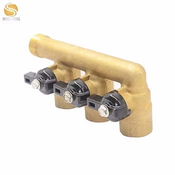 Abgaswasser-Ventilverteiler aus Messing, 2-Wege